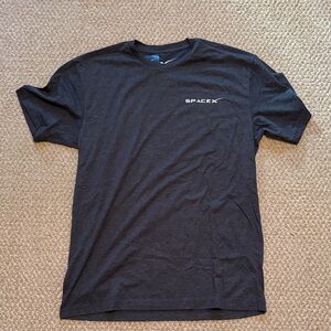 SpaceX Black Short Sleeve Men's Tee